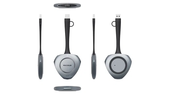 MAXHUB Adaptador de Pantalla Inalámbrico USB WT13S - WiFi 6 (802.11ax), Resolución 4K UHD 3840x2160, USB Tipo A y Tipo C, Plug and Play