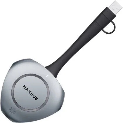 MAXHUB Adaptador de Pantalla Inalámbrico USB WT13S - WiFi 6 (802.11ax), Resolución 4K UHD 3840x2160, USB Tipo A y Tipo C, Plug and Play