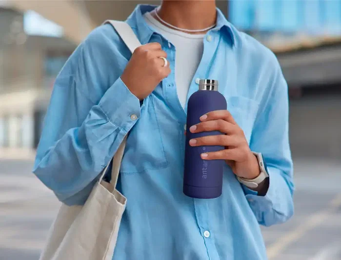Antartik Botella portaliquidos isotérmica azul 500 ml
