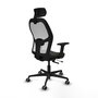 PIQUERAS Y CRESPO Silla de oficina Jorquera Sincro/Traslack con Cabecero y Brazos 2D