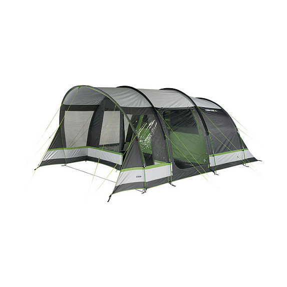 High Peak Garda 5.0 Tienda tipo túnel para 5 personas Verde y Gris claro