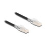 DeLOCK Cable de red RJ45 Cat.6A S/FTP con clips de seguridad, 1 m, negro