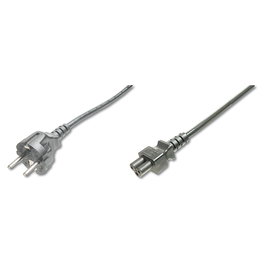Digitus Cable de alimentación C5 acoplador a CEE 7/7 Negro 1,2m H05VV-F3G 250V 10A