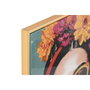DKD Home Decor Cuadros de Lienzo Chica Flores Surtido de 2 Unidades