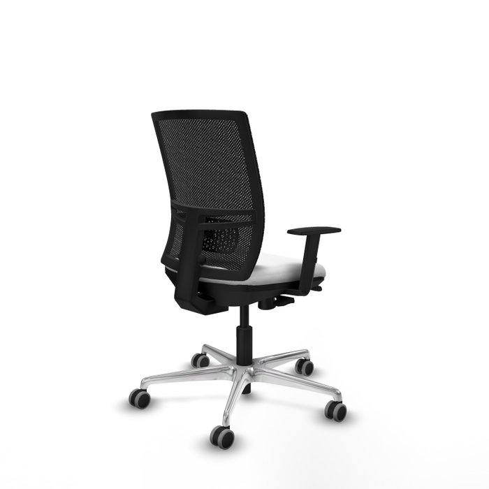 PIQUERAS Y CRESPO Silla de oficina Yunquera con mecanismo Sincro/Traslack, Blanco y Negro PIQUERAS Y CRESPO Silla de oficina Yunquera con mecanismo Sincro/Traslack, Blanco y Negro
