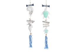 DKD Home Decor Decoración Colgante Albasia 14x5x45 Surtido de 2 Colores