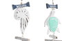 DKD Home Decor Decoración Colgante Albasia 14x5x45 Surtido de 2 Colores