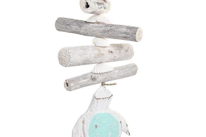 DKD Home Decor Decoración Colgante Albasia 14x5x45 Surtido de 2 Colores