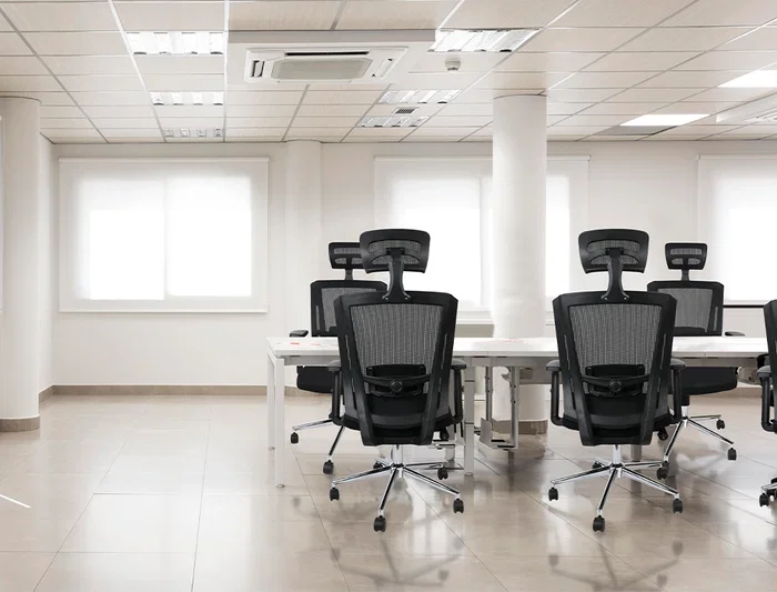 Q-connect Silla Giratoria Ergonómica Respaldo Alto Reposacabezas Ajustable 1180+100x630x625 mm