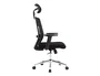 Q-connect Silla Giratoria Ergonómica Respaldo Alto Reposacabezas Ajustable 1180+100x630x625 mm