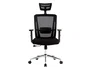 Q-connect Silla Giratoria Ergonómica Respaldo Alto Reposacabezas Ajustable 1180+100x630x625 mm