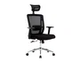Q-connect Silla Giratoria Ergonómica Respaldo Alto Reposacabezas Ajustable 1180+100x630x625 mm