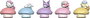 Sanrio Figuras mini Bedside Light Little Mushroom Series Hello Kitty and Friends 8 cm Expositor (12)