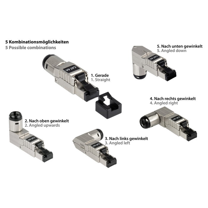GoodConnections Conector RJ45 Cat. 6A GC-N0165 Aluminio
