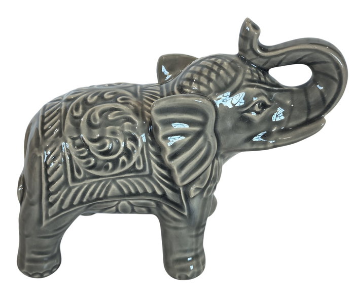 DKD Home Decor Figura de Gres Elefante Surtido de Colores