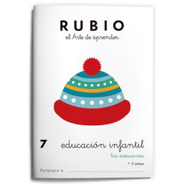 RUBIO Cuaderno A5 Educación Infantil Nº 7 - Las Estaciones (+4 años)
