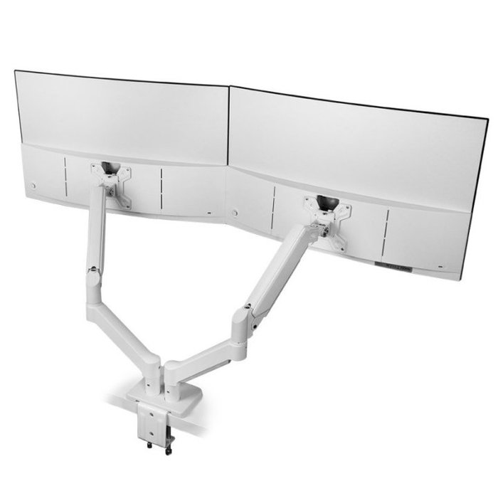 Mars Gaming MARM-PRO2 Soporte de Mesa Gas para 2 Monitores 13-27" Blanco - VESA 75x75/100x100 mm