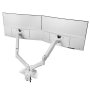 Mars Gaming MARM-PRO2 Soporte de Mesa Gas para 2 Monitores 13-27" Blanco - VESA 75x75/100x100 mm