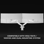 Mars Gaming MARM-PRO2 Soporte de Monitor Dual Blanco