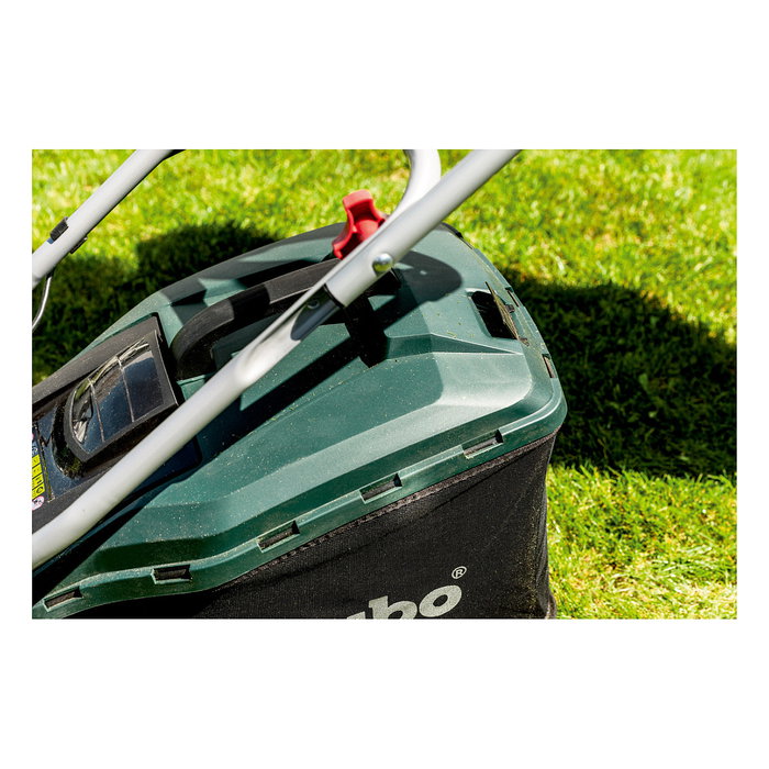 Metabo RM 36-18 LTX BL 36 Cortacésped de Empuje a Batería, 36 cm de Corte, Bolsa 45 L, 5 Alturas, 18V