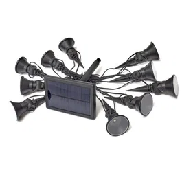 Smart Garden Guirnalda de 10 Focos Solares para Exterior, 5 Lúmenes, 6.5m Cable, Iluminación de Jardín y Caminos