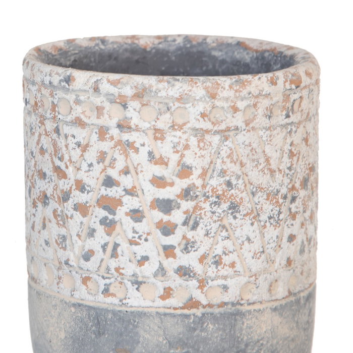 Macetero Cemento Decoración 8,50 X 8,50 X 12,50 cm (Set de 6)