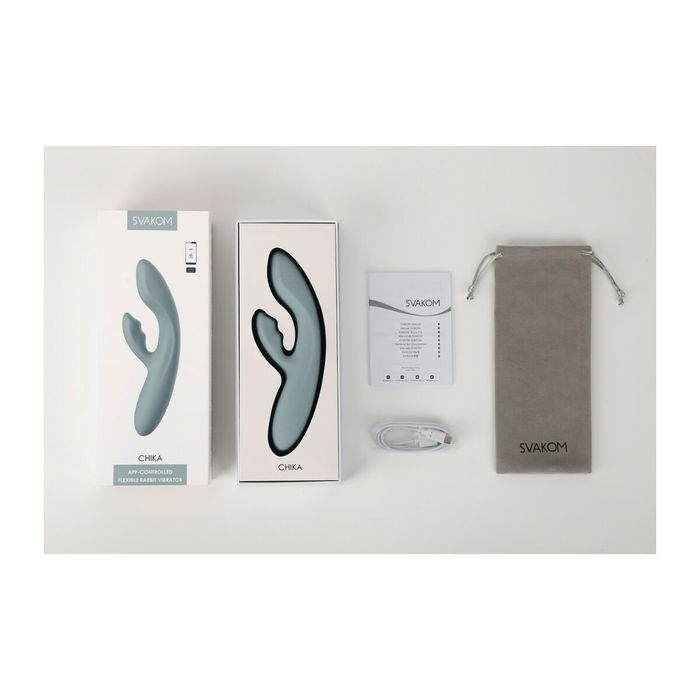 Vibrador Doble Estimulación Svakom Turquesa