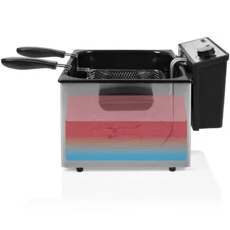 Princess Freidora 185000 5L 3270W con Zona Fría y 3 Cestas