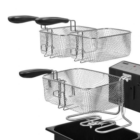 Princess Freidora 185000 5L 3270W con Zona Fría y 3 Cestas