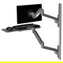 Ergotron Ergotron LX Pro Series 45-696-293 - Soporte de pared para pantalla LCD, teclado y ratón de 34 pulgadas y 10 kg, 75x75/100x100 mm VESA, ajustable, gris oscuro