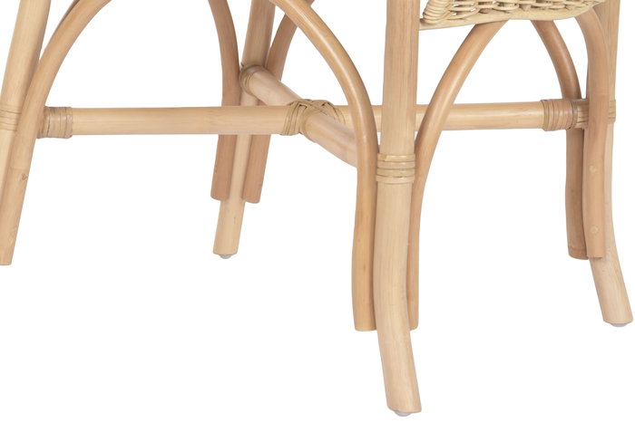 DKD Home Decor Silla Balines Beige Natural 67 x 97 x 54 cm (2 Unidades)