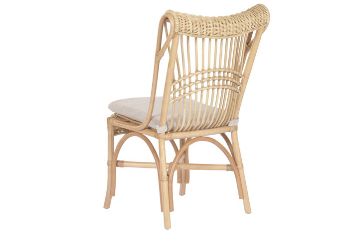 DKD Home Decor Silla Balines Beige Natural 67 x 97 x 54 cm (2 Unidades)