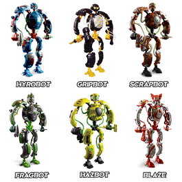 Bandai Gigabots Figura Aleatoria Robot Transformable Montable 33 Piezas Articulado Más de 30cm