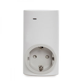 Enchufe WiFi Schuko compatible con Amazon Alexa y Google Home, Blanco