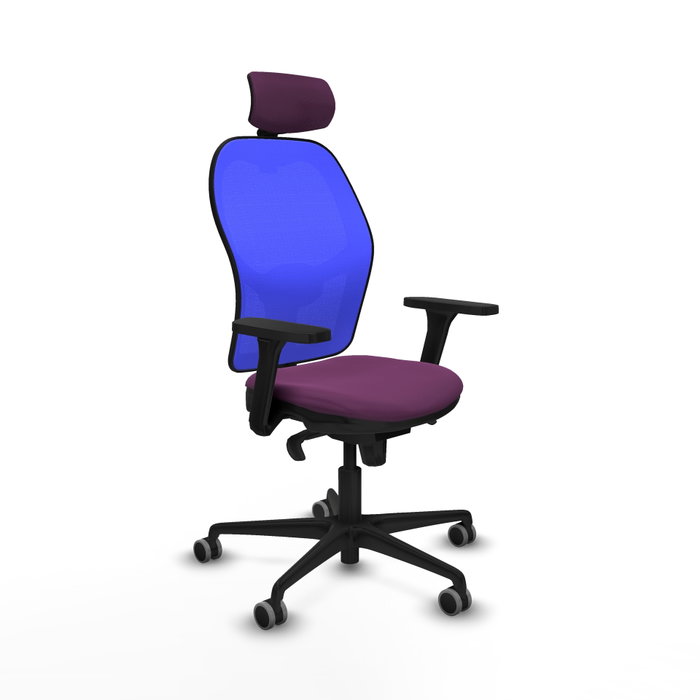 PIQUERAS Y CRESPO Silla de oficina Jorquera con mecanismo Sincro, Morado y Azul PIQUERAS Y CRESPO Silla de oficina Jorquera con mecanismo Sincro, Morado y Azul