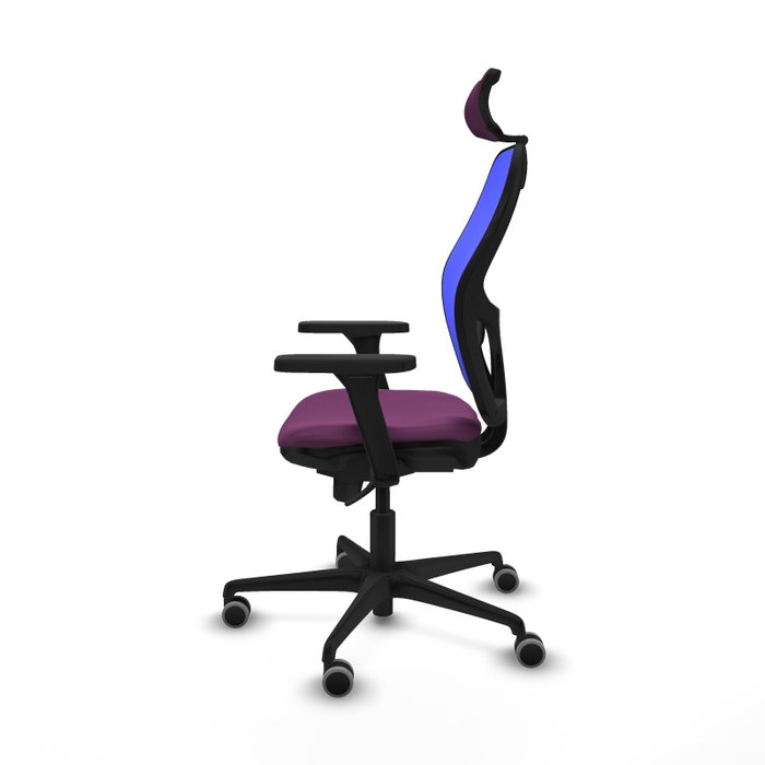 PIQUERAS Y CRESPO Silla de oficina Jorquera con mecanismo Sincro, Morado y Azul PIQUERAS Y CRESPO Silla de oficina Jorquera con mecanismo Sincro, Morado y Azul