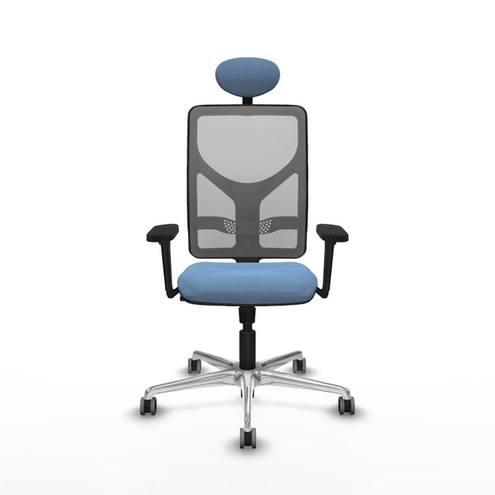 PIQUERAS Y CRESPO Silla de oficina Motilla con mecanismo Sincro, Azul cielo y Gris PIQUERAS Y CRESPO Silla de oficina Motilla con mecanismo Sincro, Azul cielo y Gris