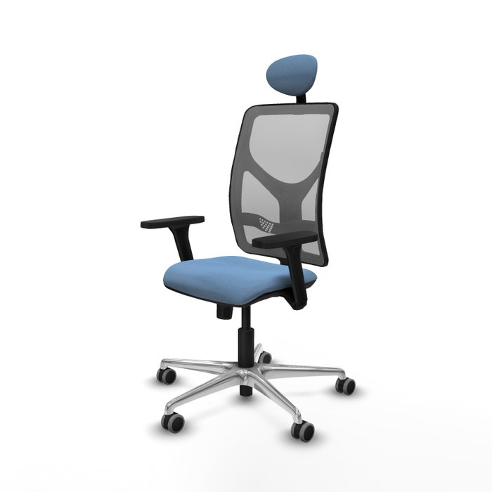 PIQUERAS Y CRESPO Silla de oficina Motilla con mecanismo Sincro, Azul cielo y Gris PIQUERAS Y CRESPO Silla de oficina Motilla con mecanismo Sincro, Azul cielo y Gris