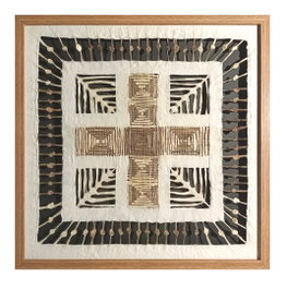 DKD Home Decor Cuadro Moderno de Cristal y Papel Maché 56x56 cm