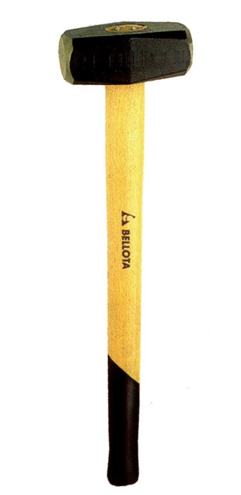Bellota Maza de goma 5200 de 6 kg con mango de madera y caras rectas Bellota Maza de goma 5200 de 6 kg con mango de madera y caras rectas
