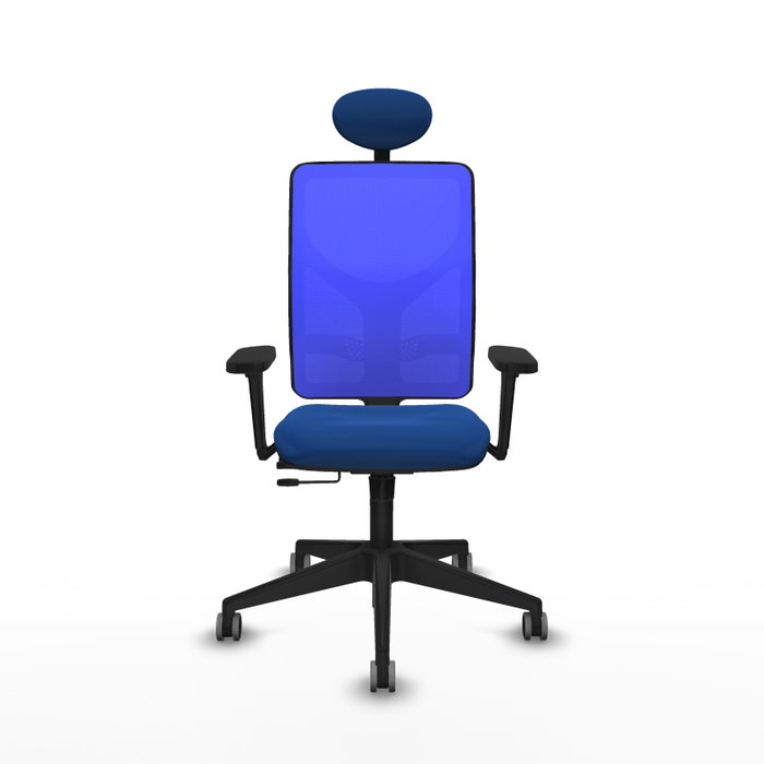PIQUERAS Y CRESPO Silla de oficina Motilla Azul con mecanismo Sincro/Traslack PIQUERAS Y CRESPO Silla de oficina Motilla Azul con mecanismo Sincro/Traslack
