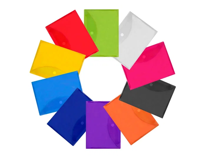 Liderpapel Carpeta Dossier A4 Cierre Velcro Colores Surtidos Pack 10+2 Gratis