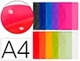 Liderpapel Carpeta Dossier A4 Cierre Velcro Colores Surtidos Pack 10+2 Gratis