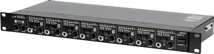 Algamaudio Amplificador de Auriculares de 8 Canales Rackeable Negro