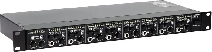 Algamaudio Amplificador de Auriculares de 8 Canales Rackeable Negro