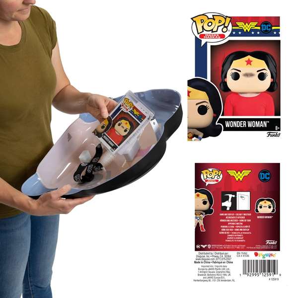Funko WB Wonder Woman Disfraz Media Máscara Talla 7-9 Años +8 Años