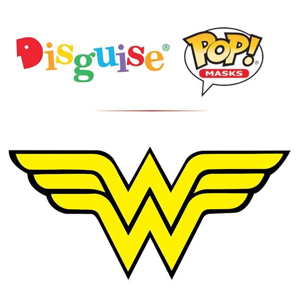 Funko WB Wonder Woman Disfraz Media Máscara Talla 7-9 Años +8 Años