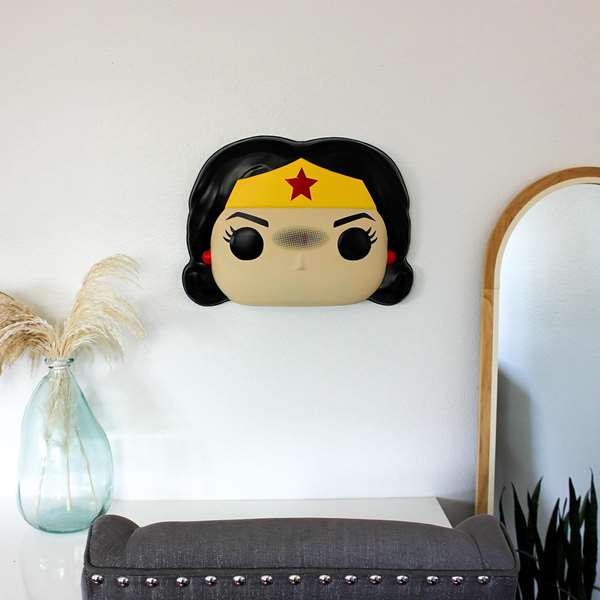 Funko WB Wonder Woman Disfraz Media Máscara Talla 7-9 Años +8 Años