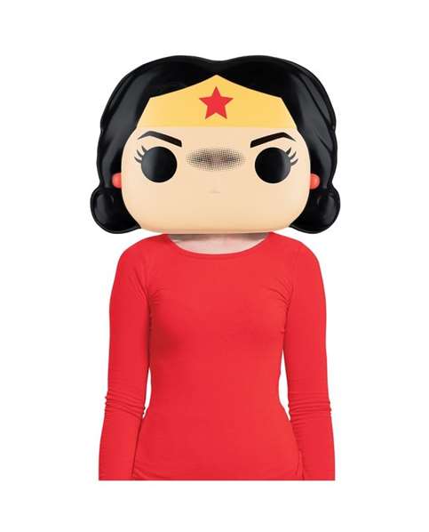 Funko WB Wonder Woman Disfraz Media Máscara Talla 7-9 Años +8 Años