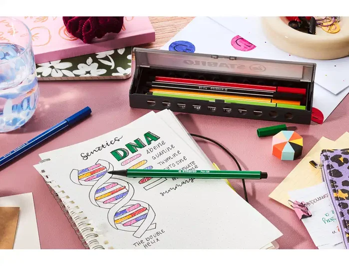 Stabilo Pen 68 Estuche de 10 Rotuladores Acuarelables Colores Surtidos